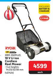 Special Ryobi 18V Li-Ion Cordless Reel Mower XRM-350Plus 437424-Each —  m.