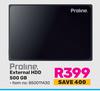 Proline External HDD 500GB