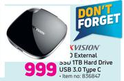 Hikvision External SSD 1TB Hard Drive USB 3.0 Type C