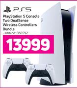 PS5 Console Two Dual Sense Wireless Controllers Bundle