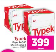 Typek Paper A4 500 Sheet Ream x 5-Per Box