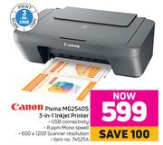 Canon Pixma MG2540S 3 In 1 Inkjet Printer