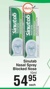 Sinutab Nasal Spray Blocked Nose-10ml Each