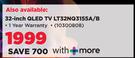 JVC 32-Inch QLED TV LT32NQ3155A/B
