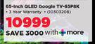 TCL 65-Inch QLED Google TV-65P8K