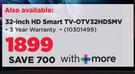 Orion 32-Inch HD Smart TV-OTV32HDSMV