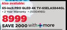 Xiaomi 65-Inch Pro QLED 4K-TV-65ELA5844GL