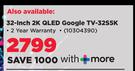 TCL 32-Inch 2K QLED Google TV-32S5K