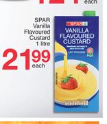 Spar Vanilla Flavoured Custard-1Ltr Each