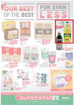 SUPERSPAR EASTERN CAPE : Our Best For less (22 June - 4 July 2021) Valid in Bluewater Bay, Despatch, Amalinda, Vincent, Knysna, Heather Park, Jeffrey's Bay, Rosehill, Leyvale, Sedgefield, Spandau, page 4