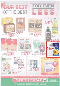 SUPERSPAR EASTERN CAPE : Our Best For less (22 June - 4 July 2021) Valid in Bluewater Bay, Despatch, Amalinda, Vincent, Knysna, Heather Park, Jeffrey's Bay, Rosehill, Leyvale, Sedgefield, Spandau, page 4