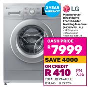 LG 9Kg Inverter Direct Drive Front Loader Washing Machine F4JVYP5L.AL