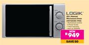 Logik 20Ltr Manual Microwave Oven MM720CBC-PMO