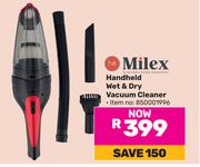 Milex Handheld Wet & Dry Vacuum Cleaner