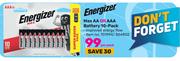 Energizer Max AA Or AAA Battery 10 Pack-Per Pack