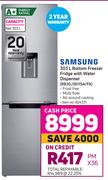 Samsung 303L Bottom Freezer Fridge With Water Dispenser RB30J3611SA/FA