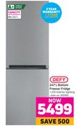 Defy 247L Bottom Freezer Fridge