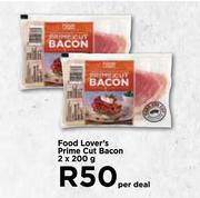 Food Lover's Prime Cut Bacon-2 x 200g Per Deal