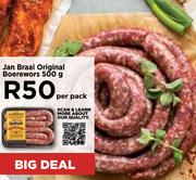 Jan Braai Original Boerewors-500g Per Pack