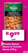 Rhodes Baked Beans In Tomato Sauce-410g