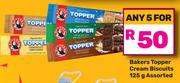 Bakers Toppers Cream Biscuits 125g Assorted-Any 3