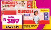 Huggies Gold Nappies Giga Bag Or Pants Mega Box Assorted Sizes