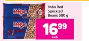Imbo Red Speckled Beans-500g Each