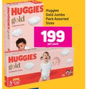 Huggies Gold Jumbo Pack Assorted Sizes-Per Pack