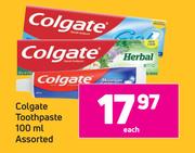 Colgate Toothpaste Assorted-100ml Each