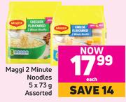 Maggi 2 Minute Noodles Assorted-5 x 73g Each