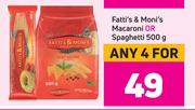 Fatti's & Moni's Macaroni Or Spaghetti-For 4 x 500g