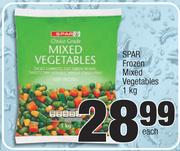 Spar Frozen Mixed Vegetables-1kg Each