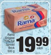Rama Original 70% Fat Spread Brick-500g Each