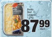 Presto Beef Lasagne-1.2kg Each