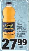 Clover Krush 100% Fruit Juice Blend (Selected)-1.5 Litre Each