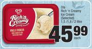 Ola Rich 'N Cream Ice Cream (Selected)-1.5/ 1.8/ 2 Litre Each