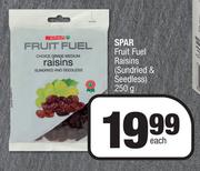 Spar Fruit Fuel Raisins (Sundried & Seedless)-250g Each