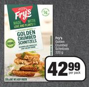 Fry's Golden Crumbed Schnitzels-320g Per Pack