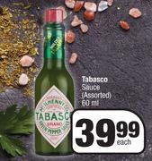 Tabasco Sauce Assorted-60ml Each