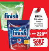 Finish Dishwasher Tablets Assorted- For 2 x 56 Tablets