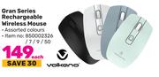 Volkano Gran Series Rechargeable Wireless Mouse-Each