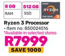 HP Ryzen 3 Processor