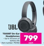 JBL T500 BT On Ear Headphones-Each