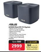 Asus AX1800 Mesh Wi-Fi 6 System 462076-Per 2 Pack