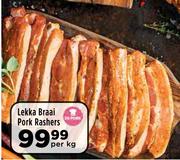 Lekka Braai Pork Rashers-Per kg