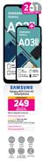 2 x Samsung Galaxy A03 Core 4G Smartphone-On Red Flexi 130 + On Promo 70