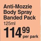 Reitzer's Anti Mozzie Body Spray Banded Pack-125ml Per Pack