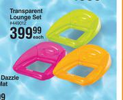 Intex Transparent Lounge Set-Each