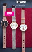 Mesh Rosegold & Black/Silver & Gold/Rosegold & White Ladies Watch-Each