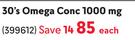 Vital 30's Omega Conc 1000mg-Each